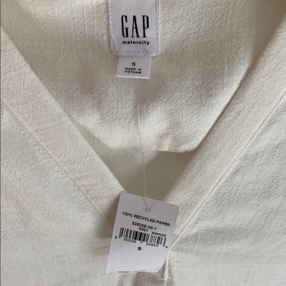 NWT GAP Maternity Split Neck Popover Shirt Small - Picture 3 of 4
